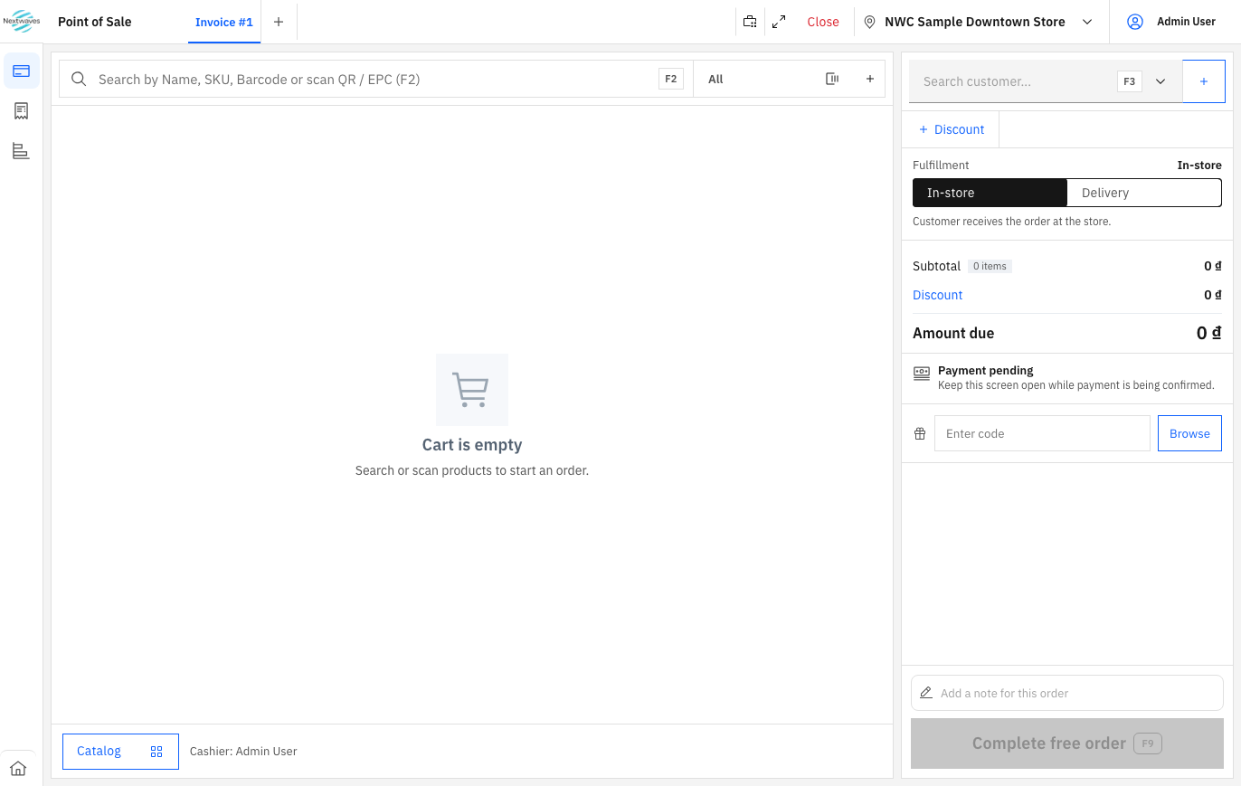 POS screen