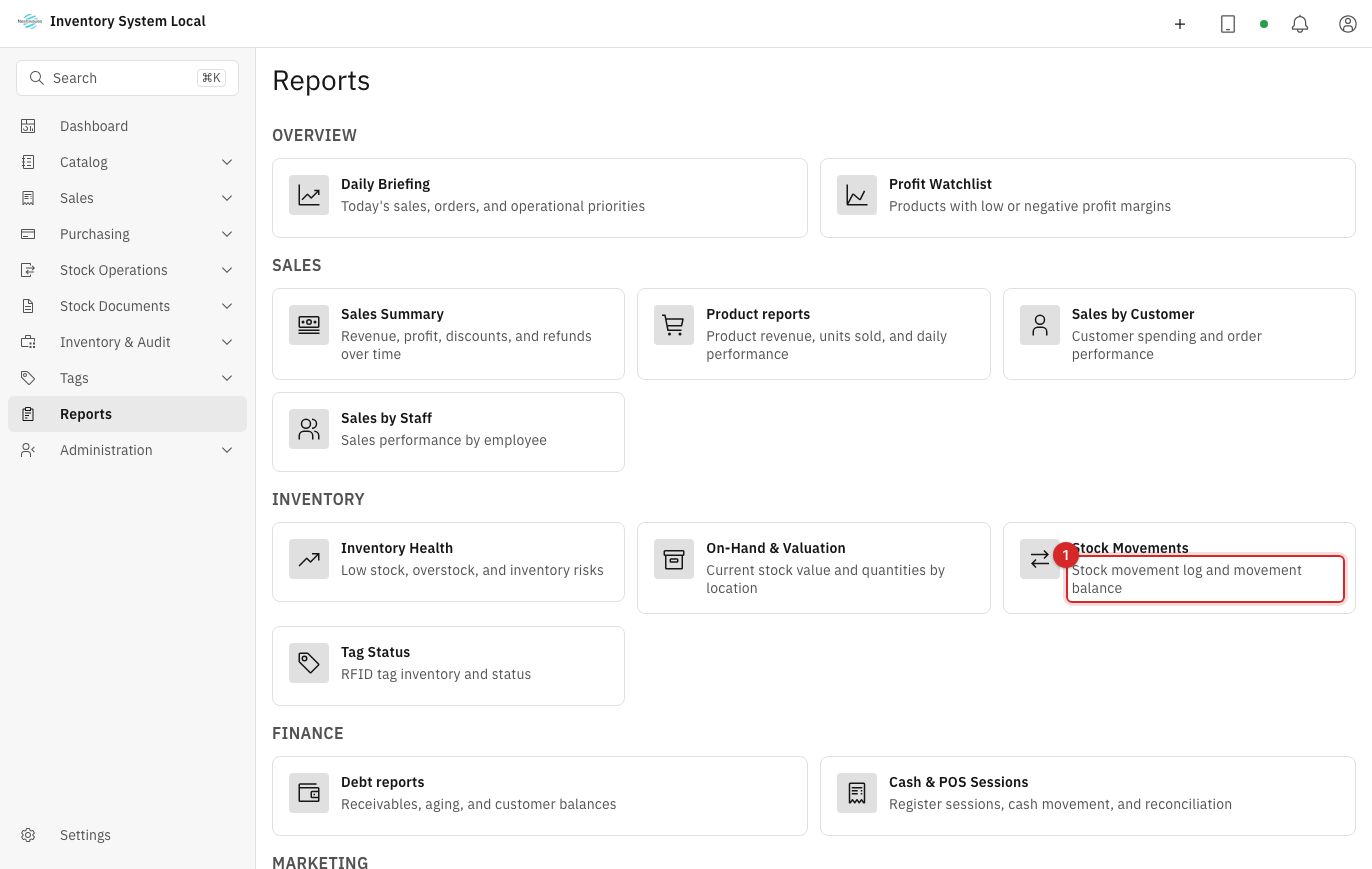 Report list