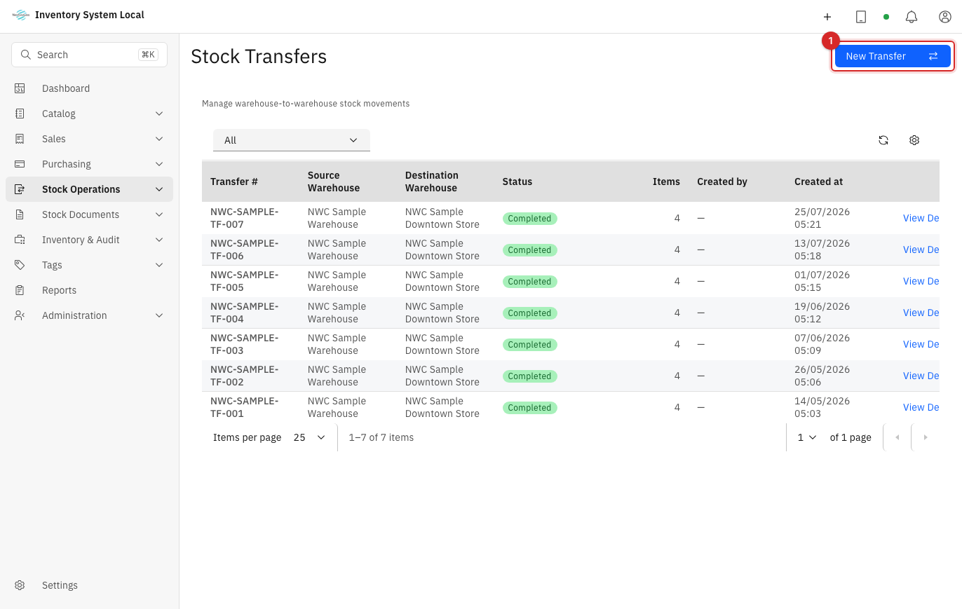 Transfer list