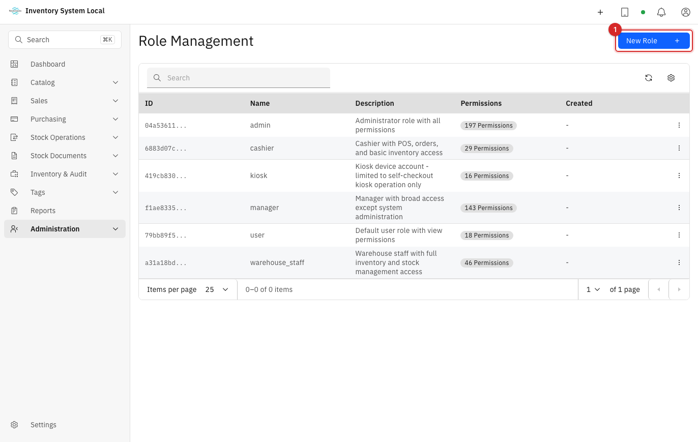 Creating a role